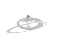 Plafoniera Industrial-Minimal Bungee Metallo Bianco 1 Luce E27 D70Cm