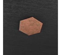Plafoniera Moderna Decorativa Hexagon Metallo Foglia Rame