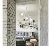 Perenz Applique orientabile Bulbo in metallo e gomma 3 luci E27 Bianco