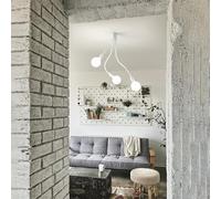 Perenz Applique orientabile Bulbo in metallo e gomma 3 luci E27 Bianco