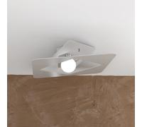 Plafoniera Industrial-Minimal Wacky Metallo Grigio 1 Luce E27