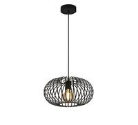 Plafoniera Industrial-Nordico Avery Acciaio Nero 1 Luce E27 [EEK: A++]