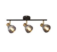 Plafoniera Industrial-Nordico Westminster Acciaio Nero Fumè 3 Luci E14 [EEK: A++]