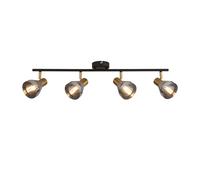 Plafoniera Industrial-Nordico Westminster Acciaio Nero Fumè 4 Luci E14 [EEK: A++]