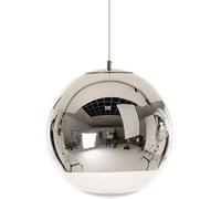 Plafoniera Industriale Moderna a Sospensione in Vetro sferico Trasparente - Lampada a Sospensione Mostra di personalità Lampadario Singolo Bar Camere da Letto Soggiorno Ristorante (Lampadina Non