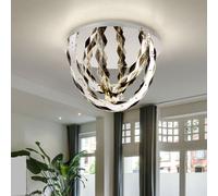 Plafoniera Kristallleuchte Fumé Lampada da Soggiorno Cromo D 60 CM