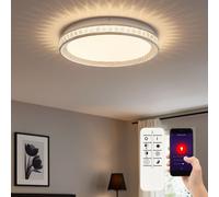 Plafoniera Kristallleuchte Lampada da Cucina Smart LED Cct App Remoto Bianco [EEK: Inaditato]