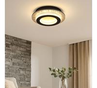 Plafoniera Kristallleuchte Lampada da Soggiorno LED Nero Oro Metallo Chiaro Cct [EEK: Inaditato]