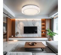 Plafoniera Kristallleuchte Lampada da Soggiorno LED Opale Bianco Sala D 40 CM [EEK: Non valutato]