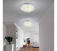 Plafoniera Kristallleuchte LED Lampada Letto Vetro D 25 CM 2x