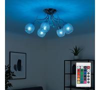 Plafoniera Kristallleuchte LED RGB Telecomando Dimmerabile Cromo [EEK: F]