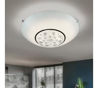 Plafoniera Kristallleuchte Soggiorno Cristalli Cromo LED D 30cm