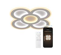 Plafoniera Ksix Barcelona Smartled CCT 40cm 90W WiFi Bianca con Assistenti Vocali