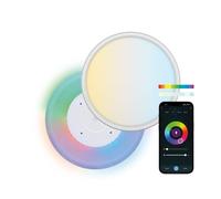 Ksix Smartled Soffitto Intelligente Duo - CCT-RGB - Controllo tramite APP - 24W - 42cm