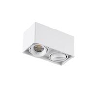 Plafoniera 'Kubika' dimmerabile (Moderno) colore Bianco, in Alluminio ad es. Corridoio (2 luci, GU10) di Arcchio | plafoniera, lampada