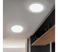 Plafoniera Lampada a Incasso da Corridoio Bianco Freddo LED Cucina D 14,5 CM 2er [EEK: Non valutato]