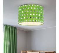 Plafoniera Lampada Camera Bambini Plafoniera Fußballleuchte Metallo Verde 1x E27 [EEK: Non valutato]