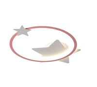 Plafoniera Lampada da camera da letto creativa for ragazzi e ragazze moderna semplice lampada da soffitto for bambini con oscuramento a tre colori Lampada da Soffitto ( Color : Roze , Size : 45cm )