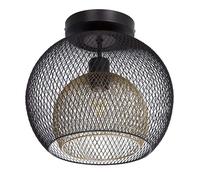 Plafoniera Lampada da Cucina Griglia Corridoio Oro Nero D 30 CM [EEK: Inaditato]
