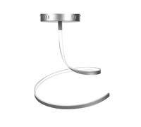 Plafoniera Lampada Da Soffito a LED SHINE 6 in acciaio e policarbonato 40x40xh40 cm 18 W- 1840 Lumen , colore silver satinato argento
