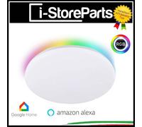 PLAFONIERA LAMPADA DA SOFFITTO A LED RGB SMART WIFI ALEXA GOOGLE 18W DIMMERABILE [EEK: A+]