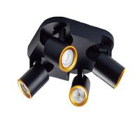 Plafoniera lampada da soffitto faretto direzionabile e attacco per lampade GU10