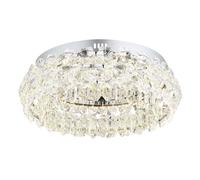 Plafoniera lampada da soffitto lampada soggiorno cristalli cromo 1 luce LED D 50 cm