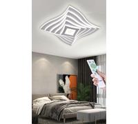 Plafoniera Lampada da Soffitto LED Moderno Quadrato 3 Tonalità Telecomando 75W [EEK: A+]