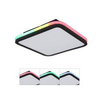 Plafoniera lampada da soffitto telecomando LED dimmerabile RGB cambiacolori nero