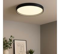 Plafoniera Lampada da Soggiorno 3 Livelli Regolatore Grigio Scuro LED D 45 CM