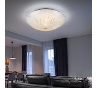 Luci Soggiorno Plafoniera Chiari Pietre Decorative Vetro Satinato LED [EEK: F]