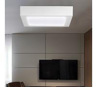 Plafoniera Lampada da Soggiorno Crema Bianco Neutro LED Lxb 22,5x22,5cm