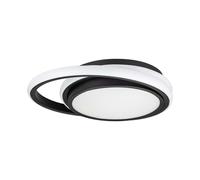 Plafoniera Lampada da Soggiorno Design Pavimento Nero LED D 31 CM [EEK: Inaditato]