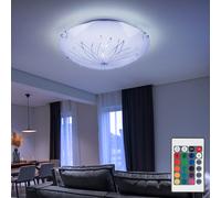 Plafoniera Lampada da Soggiorno Dimmerabile Rgb-Auswahl Telecomando LED [EEK: F]