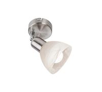 Plafoniera Lampada da Soggiorno LED Metallo Vetro Alabatro Lampada Spot H 10 CM