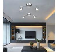 Plafoniera Lampada da Soggiorno LED Spot Regolabile 2er Set L 38 CM