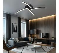 Plafoniera Lampada da Soggiorno Nero Mobile Pavimento LED L 69cm [EEK: Inaditato]