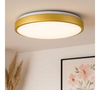 Lampada Da Soffitto Lampada Da Camera In Ottone 1 Fiamma Rotonda LED D 43 Cm [EEK: Inaditato]