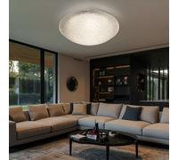 Plafoniera Lampada da Soggiorno Vetro Bed Breakfast Cromo LED Corridoio Rotondo