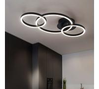 Plafoniera Lampada Design Chiaro LED Anelli Camera Letto 55cm [EEK: Inaditato]