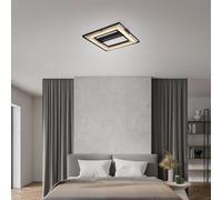 Plafoniera Lampada di Legno 3 Livelli Dimmerabile Lampada Letto LED 46 CM [EEK: Inaditato]