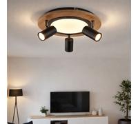 Plafoniera Lampada di Legno 3 Livelli Lampada Spot Mobile LED D 40 CM