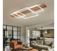 Plafoniera Lampada di Legno Lampada Letto 3 Livelli Regolatore LED L 95cm [EEK: E]