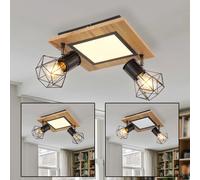 Plafoniera Lampada di Legno LED Lampada da Soggiorno Punti Mobile L 30cm