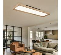 Plafoniera Lampada di Legno Luci Soggiorno LED Cct Campagna Deckenpanel 80 CM [EEK: E]