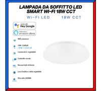 Plafoniera Lampada LED da Soffitto Smart 18w Controllo Remoto Alexa Google Wifi [EEK: A+]