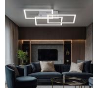 Plafoniera Lampada Letto Argento LED da Pavimento Dimmerabile L 54 CM [EEK: Non valutato]