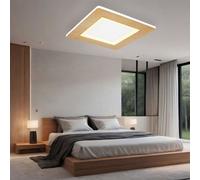 Plafoniera Lampada Letto Retroilluminato LED Simil Legno Lampada da Corridoio