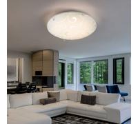 Plafoniera Lampada Parete Soffitto Vetro Kristalldeko da Cucina LED H 6 CM