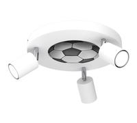 Plafoniera Lampada per Bambini Bianco Ø 30 CM Girevole Metallo 3x GU10 Faretto